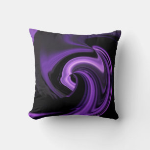 Coussin Améthyste Purple Coeur Abstrait Jeu d'oreiller