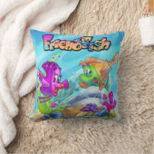 Coussin AmiPoisson mignon poisson caricature poisson Blanc (Couverture)