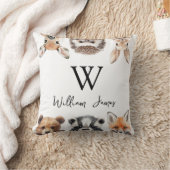 Coussin Amis Animaux de la Forêt de Bois Mignon Crèche Béb (Couverture)