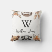 Coussin Amis Animaux de la Forêt de Bois Mignon Crèche de (Recto)