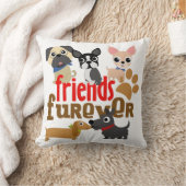 Coussin Amis Chiens Furever Chiens Chiens Chiens Chiens Ch (Couverture)
