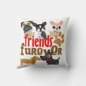 Coussin Amis Chiens Furever Chiens Chiens Chiens Chiens Ch (Verso)