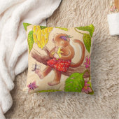 Coussin Amis de jungle de singe et de libellule (Couverture)