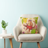 Coussin Amis de jungle de singe et de libellule (Chaise)