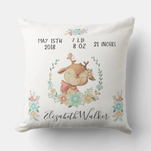 Coussin amis de la forêt baby deer natation stats pépinièr