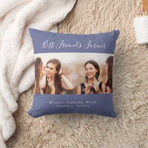 Coussin Amis de l'environnement bleu poussiéreux noms phot