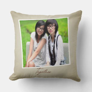 Coussin Amis ensemble photo personnalisée Jeu d'oreiller
