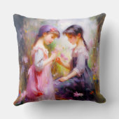 Coussin Amis et fleurs (Verso)