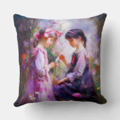 Coussin Amis et fleurs 2 (Verso)