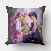 Coussin Amis et fleurs 2 (Recto)