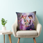 Coussin Amis et fleurs 2 (Chaise)