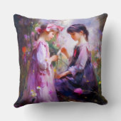 Coussin Amis et fleurs 2 (Verso)