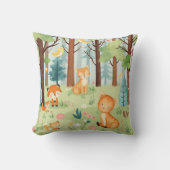 Coussin Amis Fantaisistes de la Forêt (Recto)