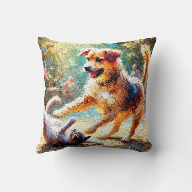 Coussin Amis joueurs (Verso)