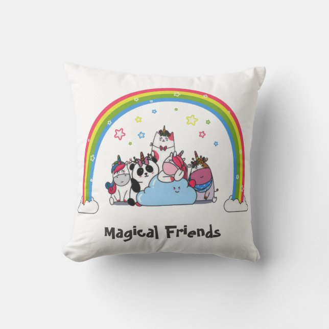 Coussin Amis magiques (Recto)