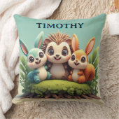 Coussin Amis mignons d'animaux de la forêt (Couverture)