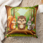 Coussin Amis mignons d'animaux de la forêt (Couverture)