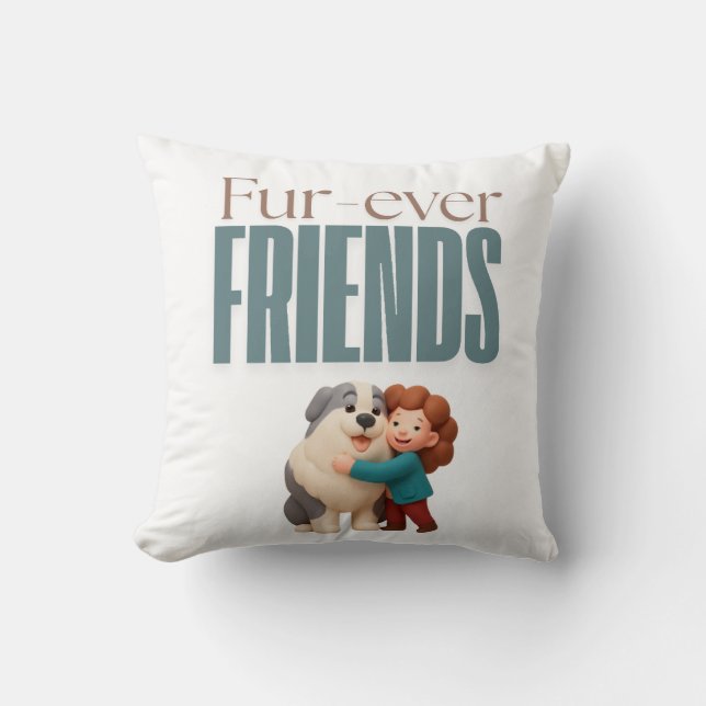Coussin Amis pour toujours (Recto)