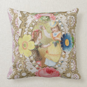 Coussin Amitié, carte de Valentine, c.1870 (litho o de