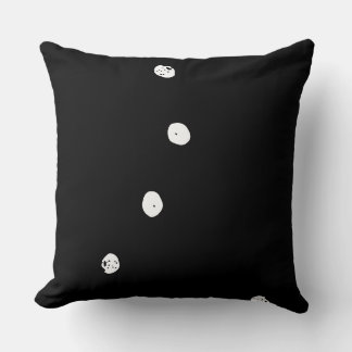 Coussin Amora a abstrait noir et blanc