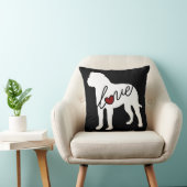 Coussin Amour américain de bouledogue (Chaise)