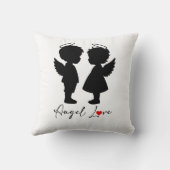 Coussin Amour Ange – Conception de Couple Ange Mignon (Verso)