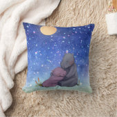 Coussin Amour, Baby Hippo et sa mère (Couverture)