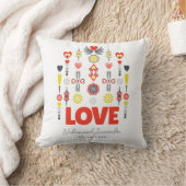 Coussin AMOUR Cute Minimaliste Anniversaire (Couverture)
