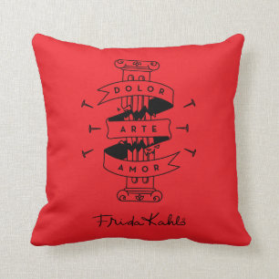 Coussin Amour d'art de douleur de Frida Kahlo