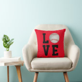 Coussin Amour de base-ball personnalisable (Chaise)