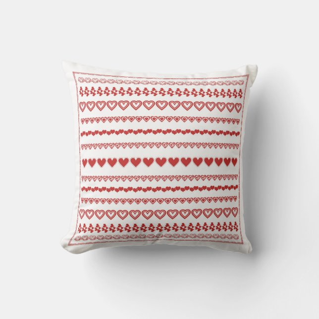Coussin Amour de coeurs de coeurs de coeurs (Recto)