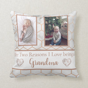 Coussin amour de deux raisons i étant une grand-maman