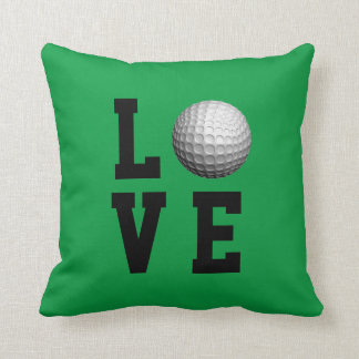 Coussin Amour de golf personnalisable