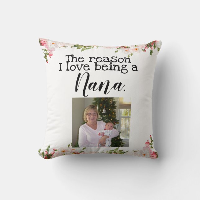Coussin amour de la raison i étant Nana personnalisée (Recto)