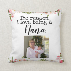 Coussin amour de la raison i étant Nana personnalisée