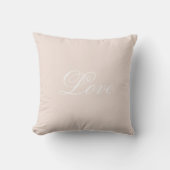 Coussin Amour de mariage toujours rose pêche (Recto)