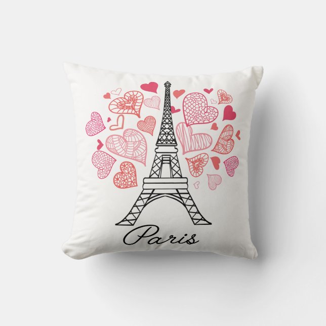 Coussin Amour de Paris, France (Recto)