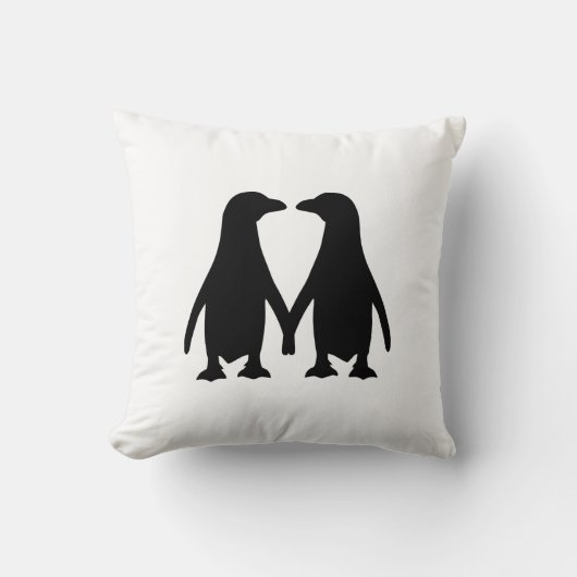 Coussin Amour de pingouin (Recto)