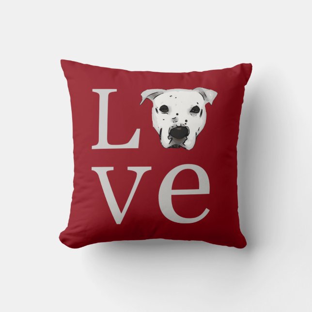 Coussin Amour de Pitbull (Recto)