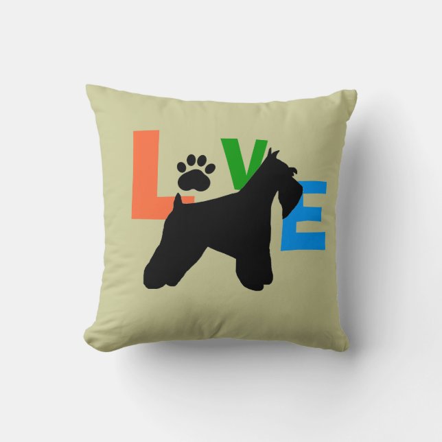 Coussin Amour de Schnauzer (Recto)