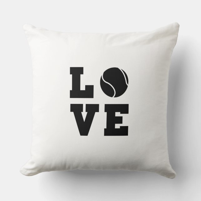 Coussin Amour de tennis (Recto)