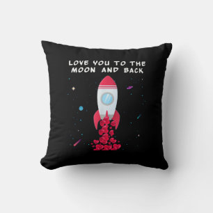 Coussin Amour de toi jusqu'à la lune et retour Style Saint