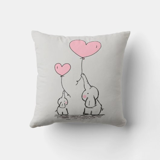 Coussin Amour d'éléphant (Verso)