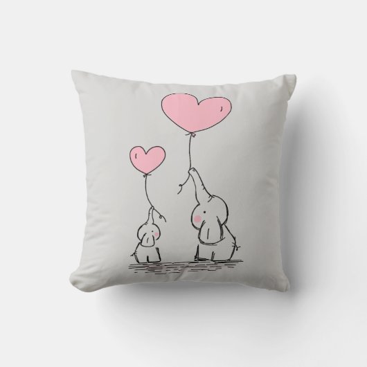 Coussin Amour d'éléphant (Recto)