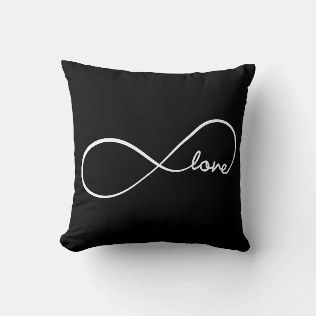 Coussin Amour d'infini avec le motif de chevron (Recto)