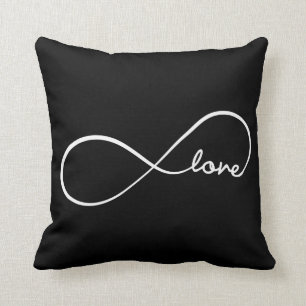 Coussin Amour d'infini avec le motif de chevron
