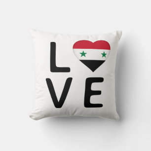 Coussin Amour - Drapeau Syrie