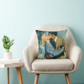 Coussin Amour et romance vintage, danse de Noël (Chaise)