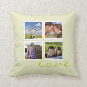 Coussin Amour fait sur commande du collage de carreaux