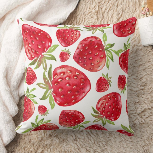 Coussin Amour fraise 20x20 Jeu d'oreiller (Couverture)
